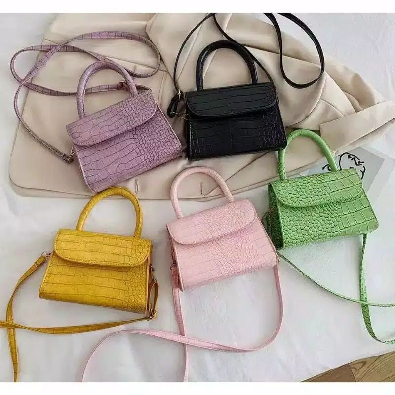 TAS SELEMPANG CROCO MINI / TAS CROCO KEKINIAN MURAH / TAS SELEMPANG WANITA