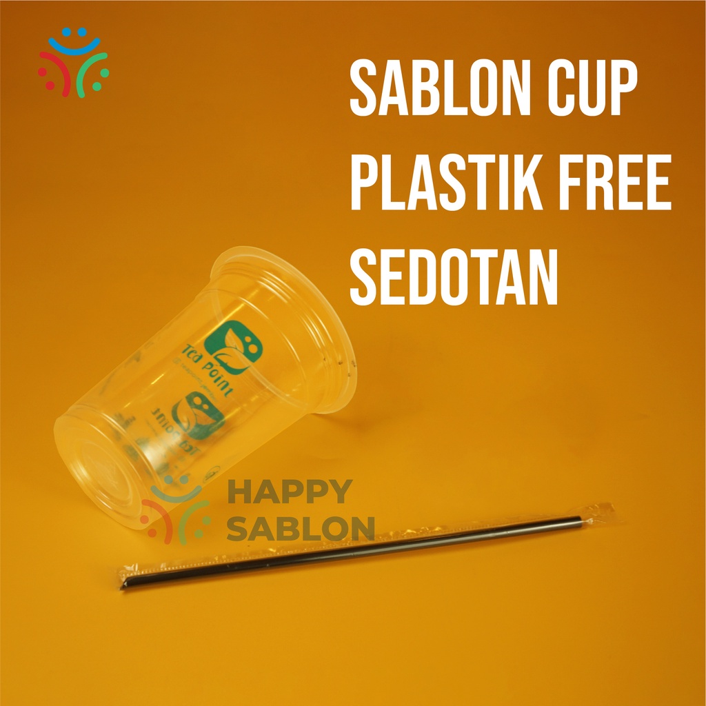 Sablon gelas plastik cup starindo 16oz 14oz 12oz Merk Starindo 5gr
