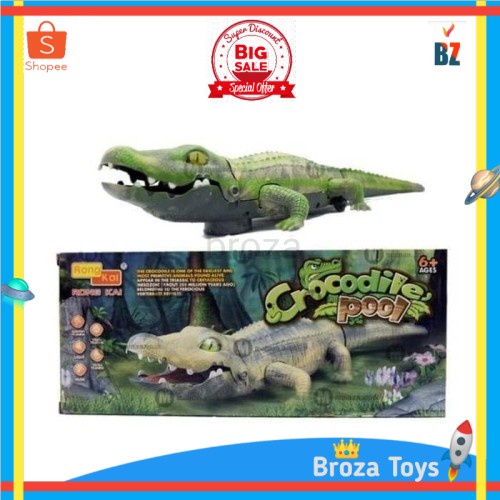 Mainan Crocodile Pool Buaya Baterai No.6639