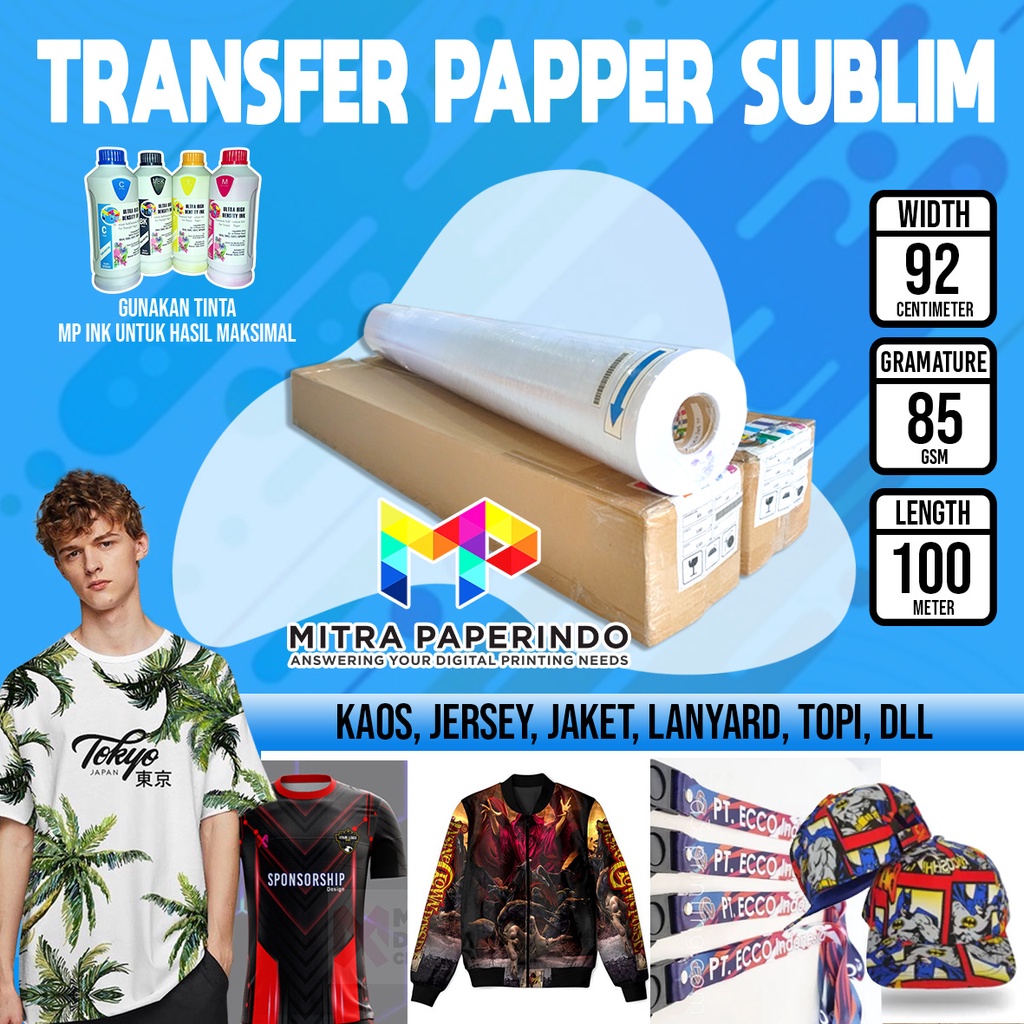 

Transferpaper ukuran 92cm x 100m