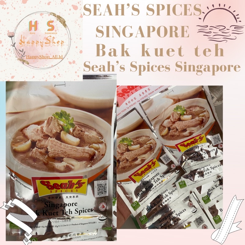 

SEAH’ S SPICES SINGAPORE / Bumbu Seah’s Bak Kuet Teh Spices 32gr/Bungkus