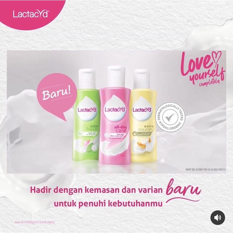 ❤ jselectiv ❤ LACTACYD Daily Feminine Wash 60ml DENGAN KEMASAN BARU | Pembersih Kewanitaan LACTACYD