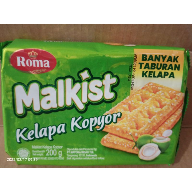 

Roma malkist kelapa kopyor 200gr