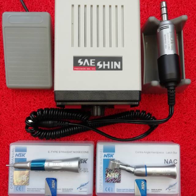 Micromotor mikromotor STRONG 204 (Mahasiswa) Straight NSK + Contra Angel NSK