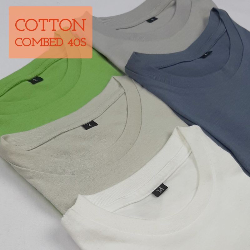 Limited Kaos Polos Anak Unisex 40s Combed Cotton 1-5T