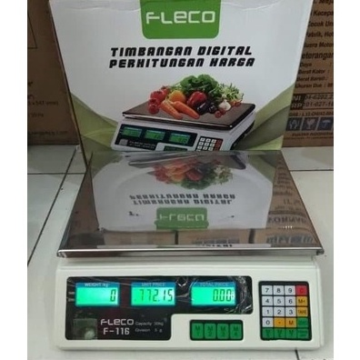 COD TIMBANGAN DIGITAL FLECO F-116 / TIMBANGAN 30KG DAGING / BUAH / SAYUR//TIMBANGAN DAPUR