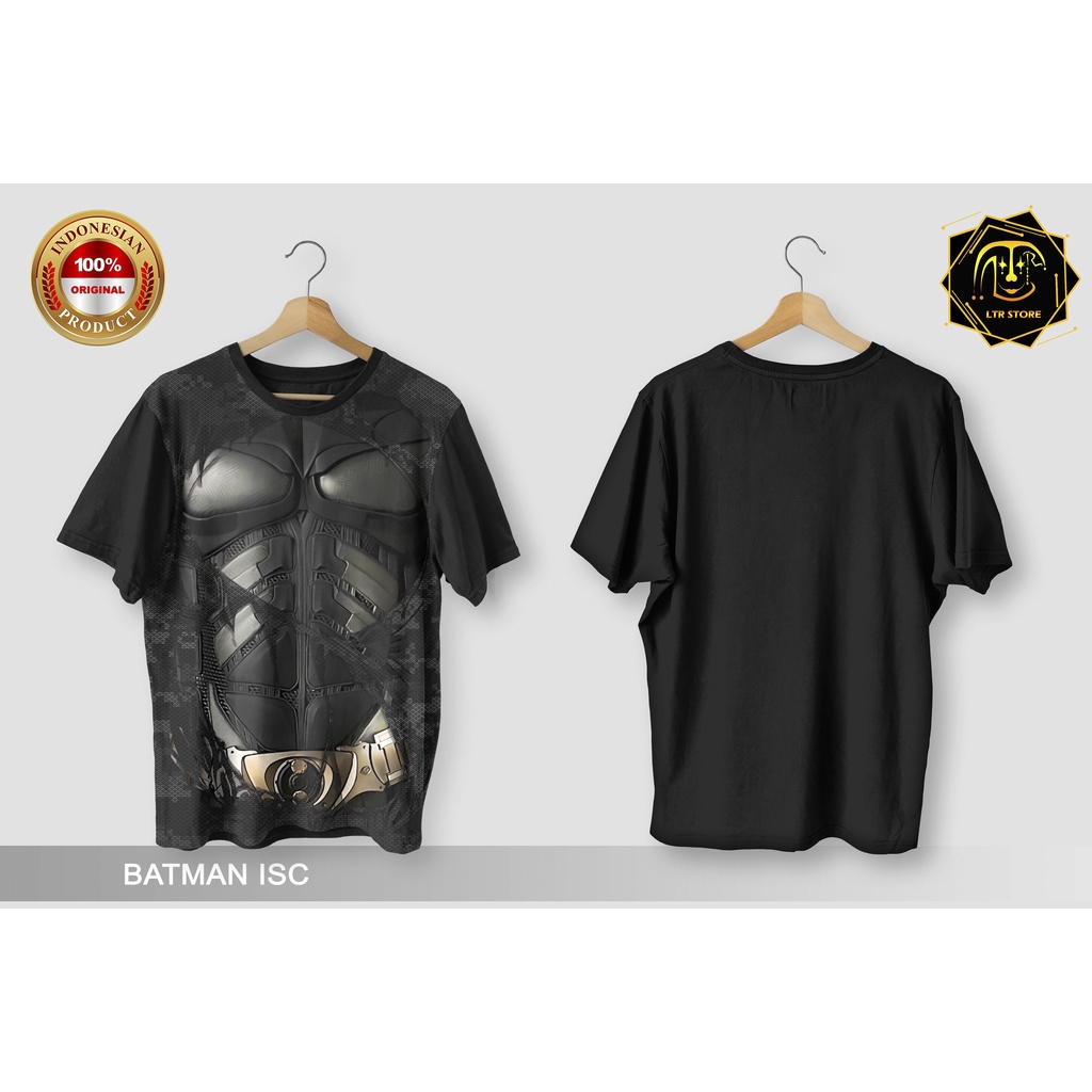 [ BAYAR DI TEMPAT ] BAJU PRINTING GAMBAR BATMAN ISC -  BAJU DISTRO ORIGINAL GAMBAR SUPERHERO MARVEL 