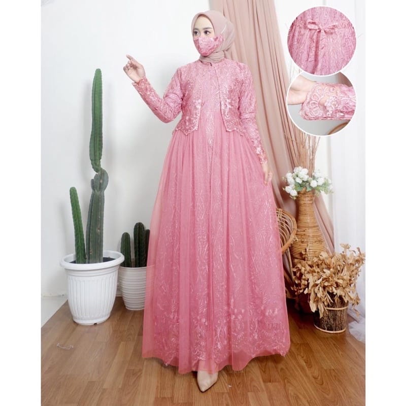 RED LOVE 136/ GAMIS RED LOVE TERBARU /GAMIS MEWAH TILLE MUTIARA /GAMIS TILLE MUTIARA ROMPI / GAMIS TILLE MUTIARA TERBARU /GAMIS BRUKAT MEWAH/GAMIS MUSLIMAH/GAMIS UNDANGAN/GAMIS BRUKAT FASHION/ GAMIS PESTA