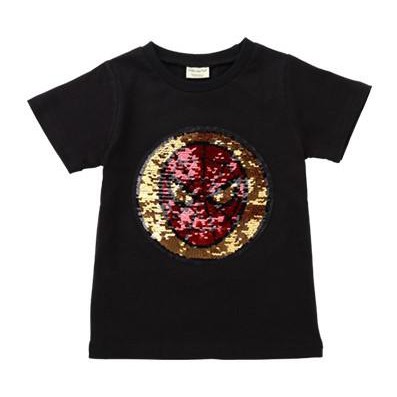T-shirt anak / Kaos anak / Atasan anak (umur 2 - 7 tahun) Warna Black - Motif Spiderman Mask Berubah