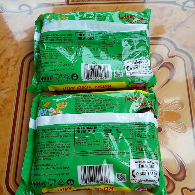 1 Dus - INDOMIE Mi Instan Rasa SOTO Mie Karton Isi 40 Bungkus