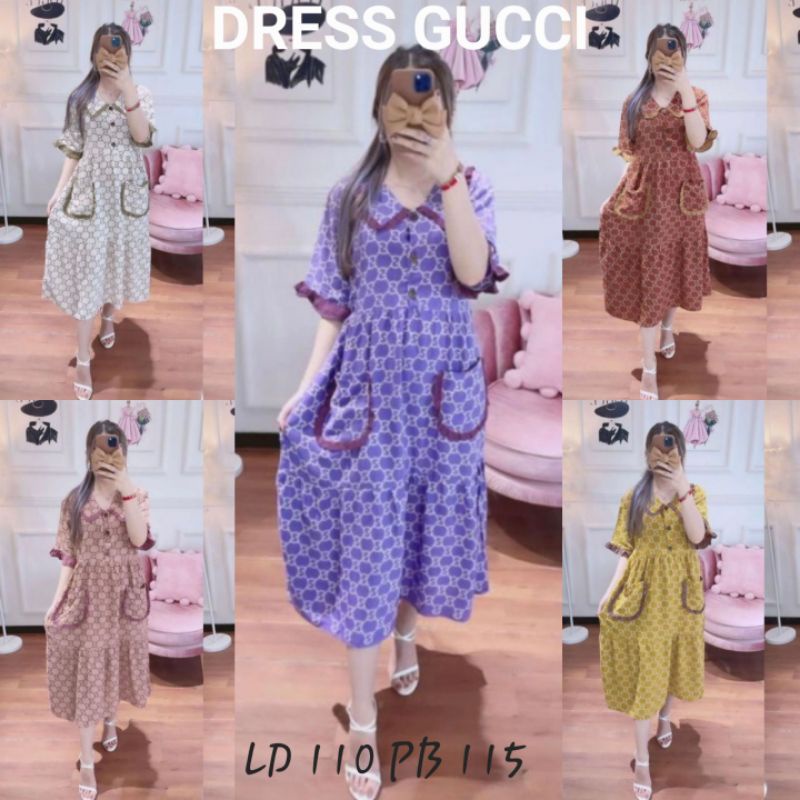 DASTER MOTIF GUCCI// DRESS GUCCI JUMBO RAYON// HOMEDRESS WANITA SANTAI// DASTER MOTIF KEKINIAN