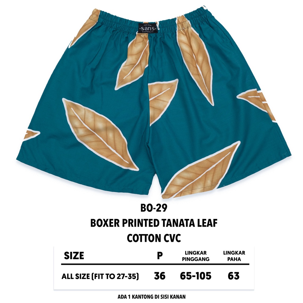 Boxer Printing | Boxer Unisex | Celana Santai