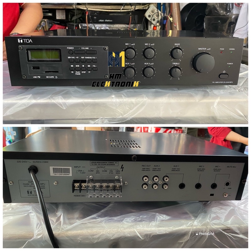 TOA ZA - 2240 MPU (240 Watt) (USB) Amplifier