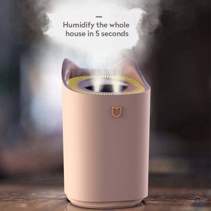 HUMIDIFIER ULTRASONIC AROMATHERAPHY OIL DIFFUSER DOUBLE SPRAY K7 3L
