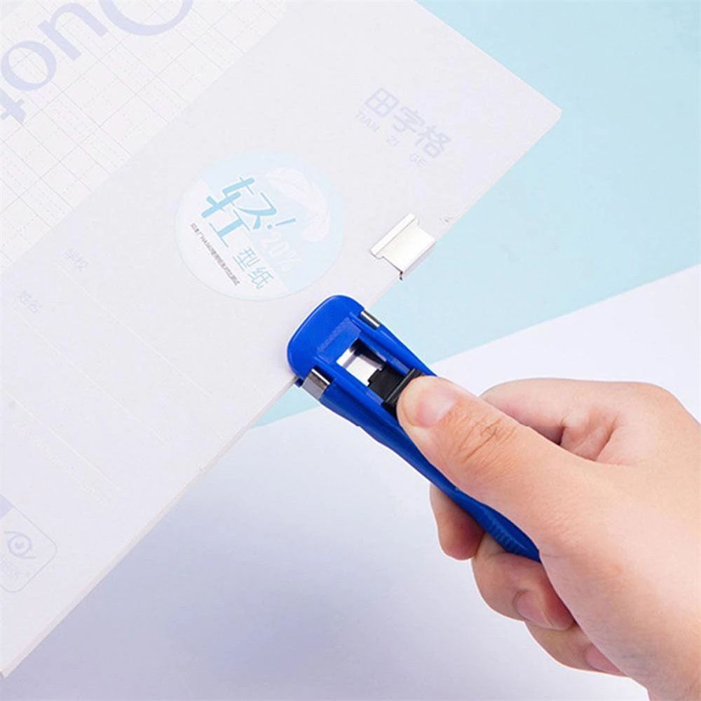 ELEGANT Mini Paper Cliper Metal Paper Clip Push Clamp Clip Refills Paper|Students Office Supplies Durable School Accessories Binding Supplies School Binding