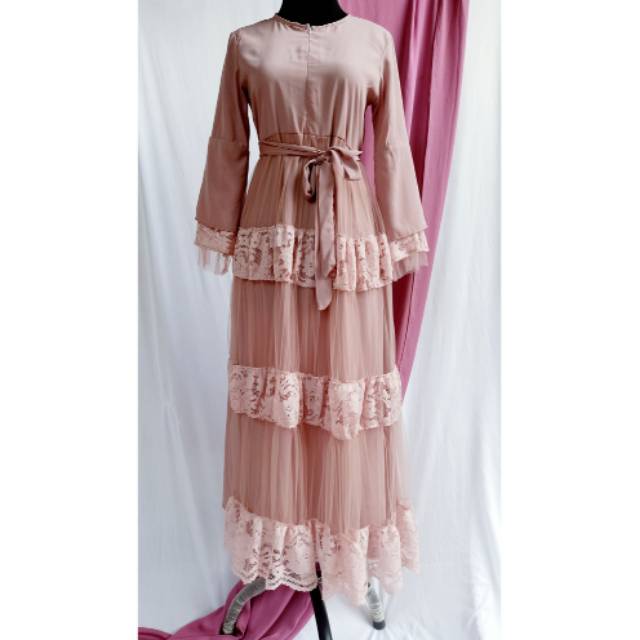 GAUN PRINCESS  MEWAH busui / BAJU BRUKAT / BAJU PESTA tersedia ukuran kecil hingga jumbo