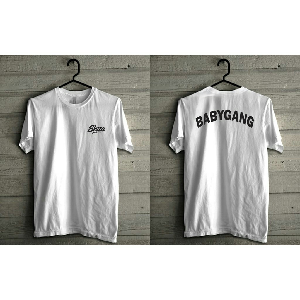 Kaos Logo Skyzo Babygang / Baju Distro Skyzo Babygang / Kaos Unisex Skyzo Babygang termurah
