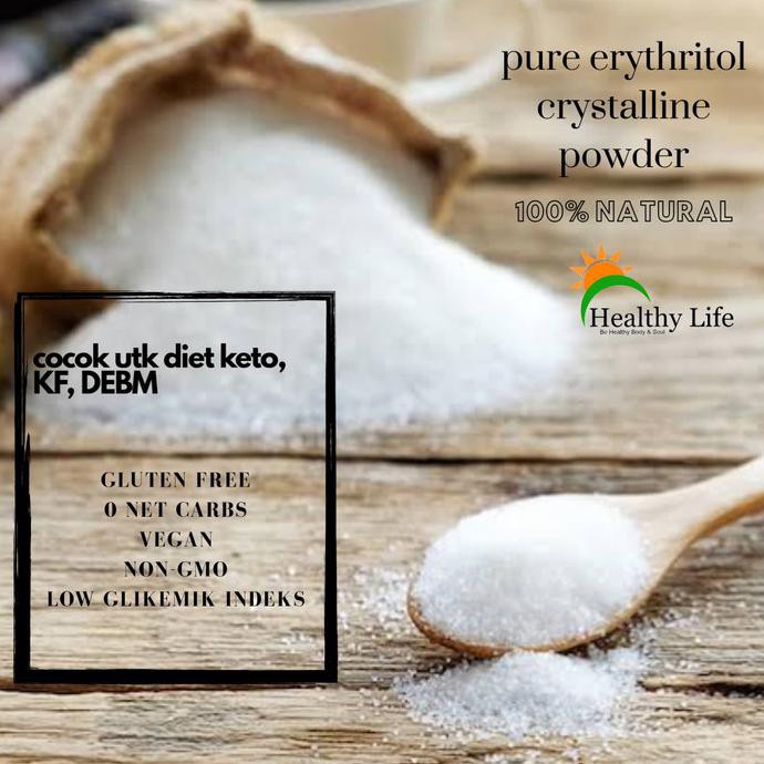 

Bumbu & Bahan Masakan Erytritol Import 500Gr Rempah Makanan & Minuman