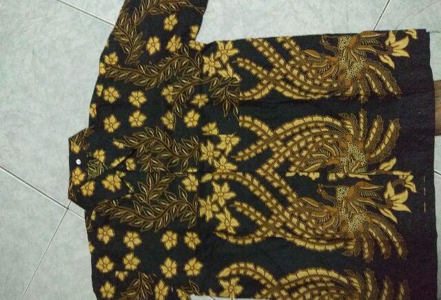 Bswart Batik Hrb026 Kenongo Hem Pendek Padi Pekalongan M L Xl Batik Pria Murah Modern Grosir