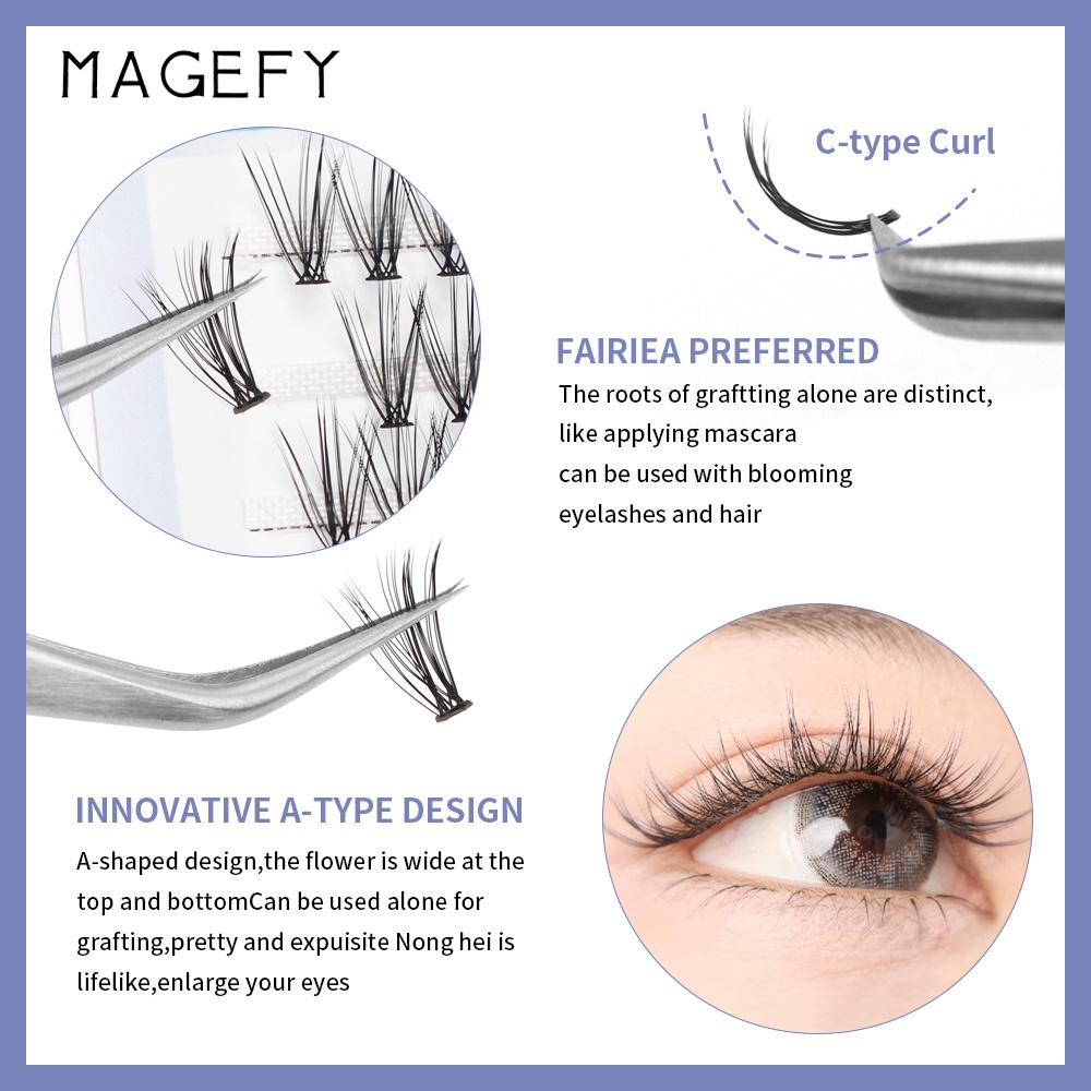 Bulu Mata Tanam Eyelash Extension EXTRA 7163-10P/10mm Kecantikan Set