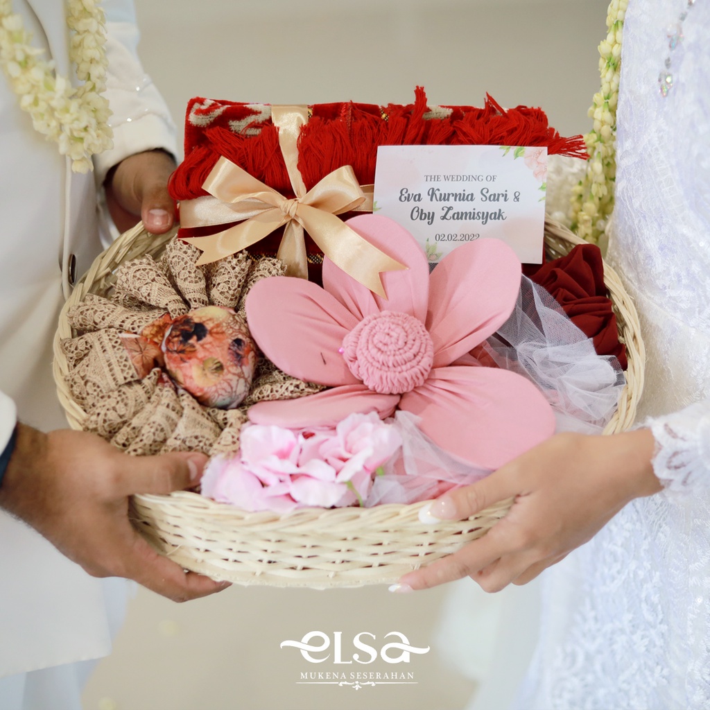Seserahan Paket Mukena Nikah Rotan Paket Mukena Mahaa Mahar Pernikahan Premium Lengkap Mukenah Sajad