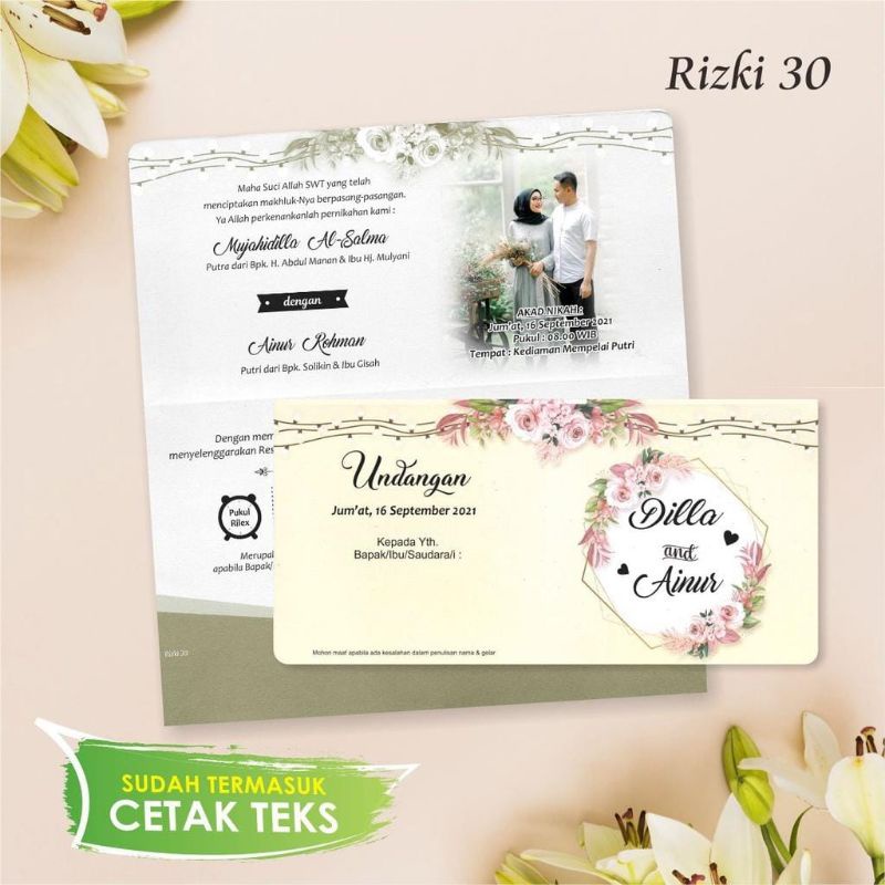 undangan murah Rizki 30