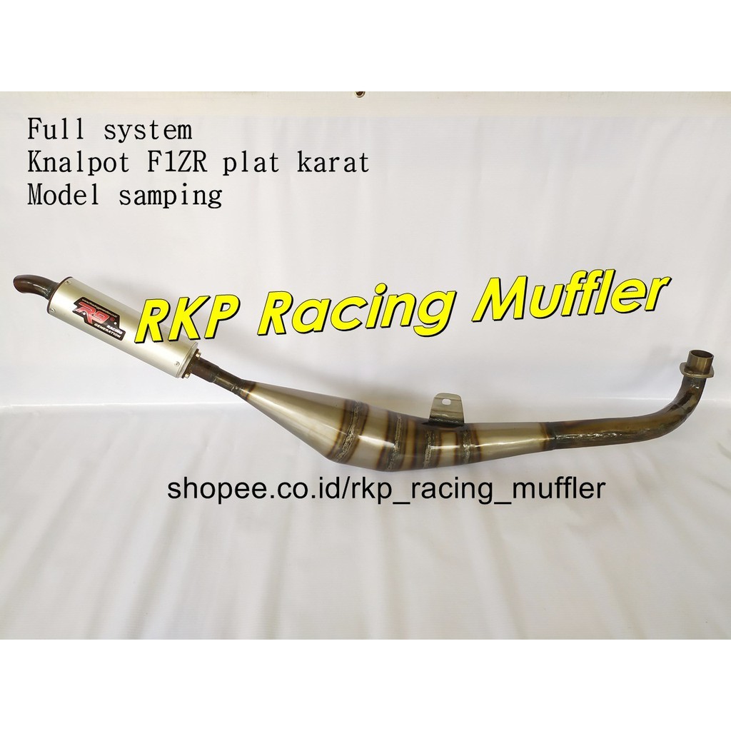 Knalpot F1ZR / FIZR / FIZ-R / FIZ R R9 samping plat karat kenalpot racing motor