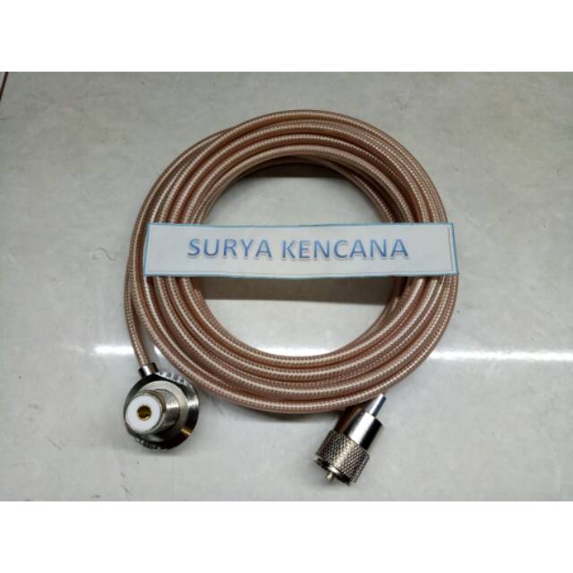 KABEL BRACKET ANTENA MOBIL RG58 D ANTENNA PL TO PL 3M RIG KENWOOD YAESU ALINCO ICOM RIG MINI &HT