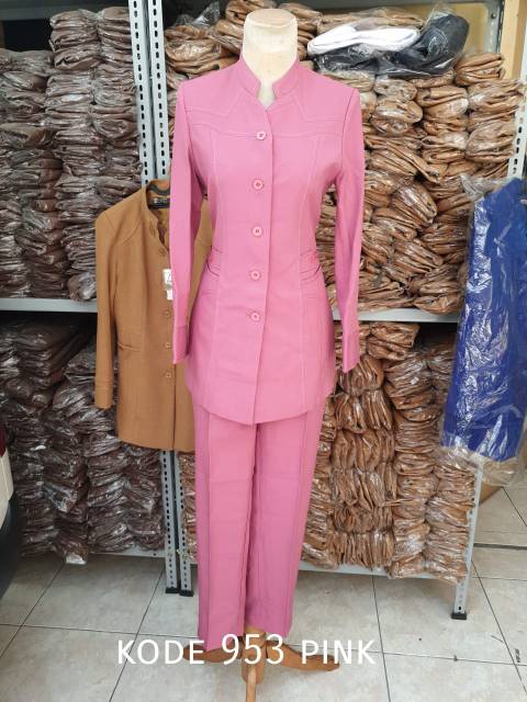 Blazer Wanita Blazer Formal Polos Blazer Guru Jas Wanita Jas Formal, Setelan Seragam Guru PAUD Dosen