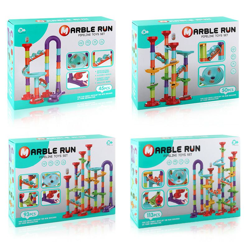 Mainan Anak Games Edukasi Marble Run/Mainan Anak Marble Run Pipa Pipeline Toys Set Bola Kelereng DIY