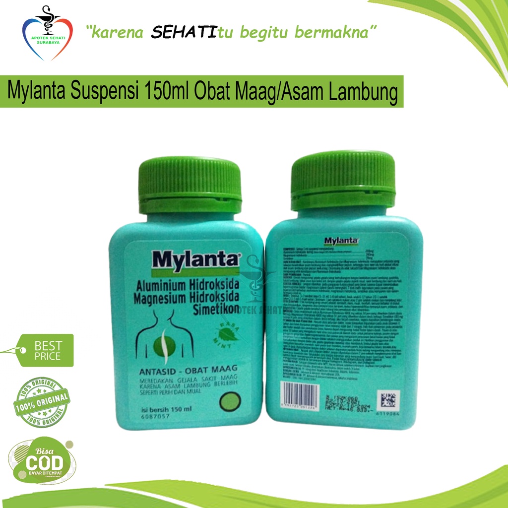 MYLANTA LIQUID 150ML SIRUP OBAT LAMBUNG MAAG KEMBUNG