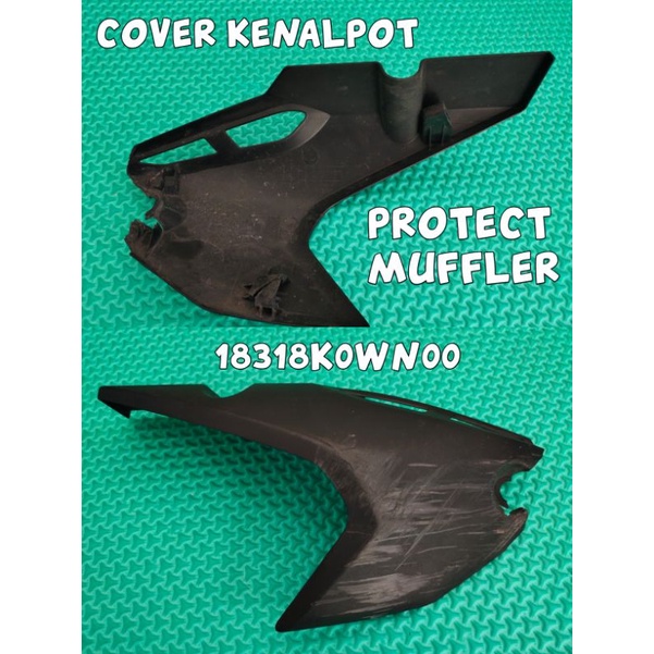 COVER KNALPOT PROTECTOR MUFFLER HONDA ADV 150 SECOND ORIGINAL 18318K0WN00