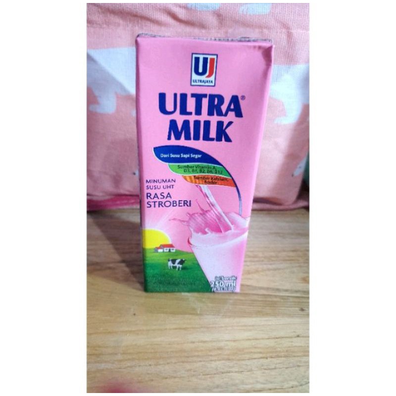 

Susu ultra milk Rasa stroberi