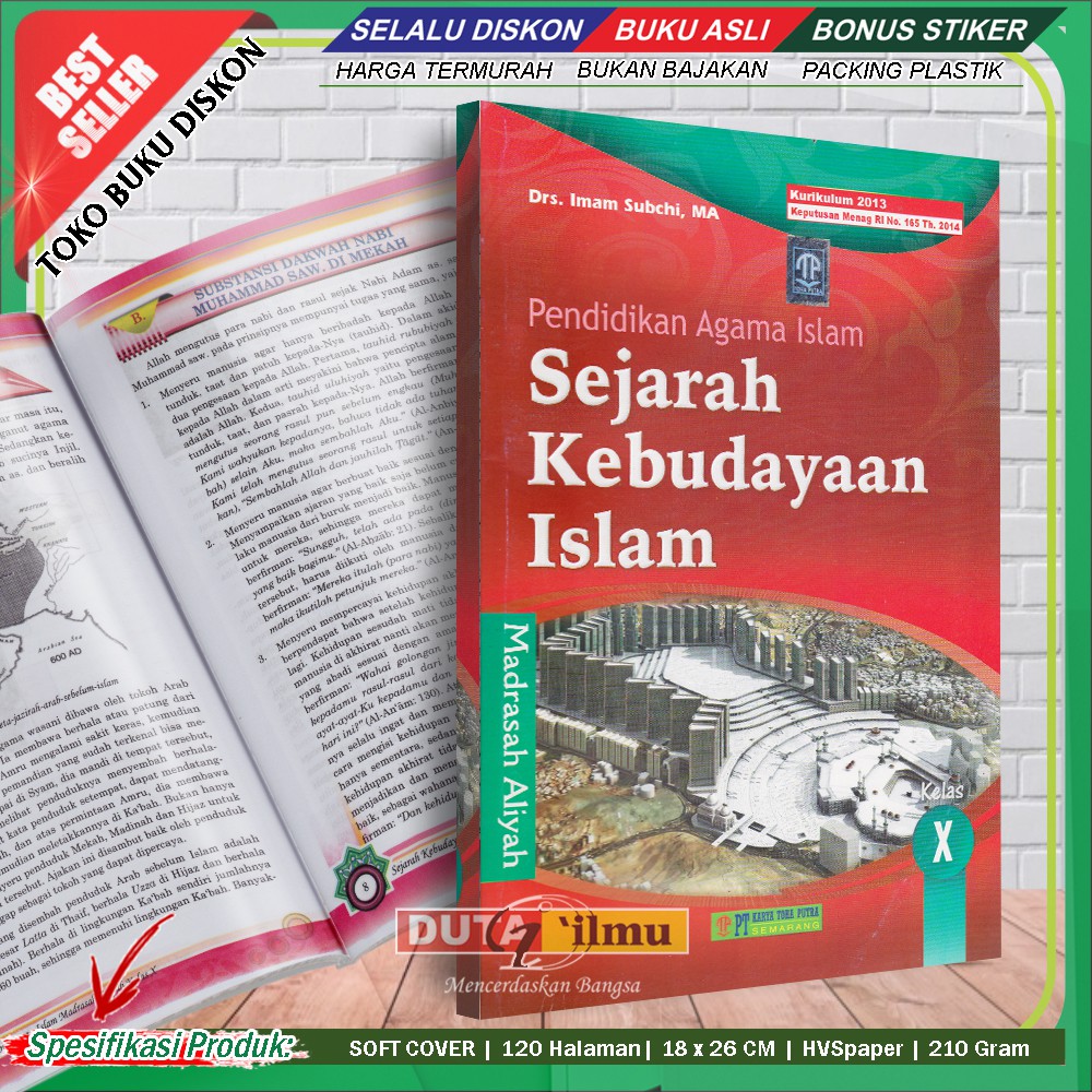 Jual SKI 10 Buku Pelajaran Sejarah Kebudayaan Islam SMA/MA Kelas X ...