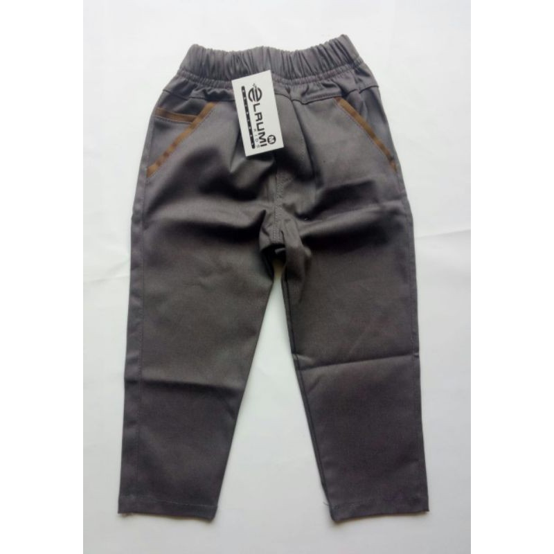 Ecer pilih warna 1-13th celana chino anak panjang laki-laki terlaris chinos slim fit