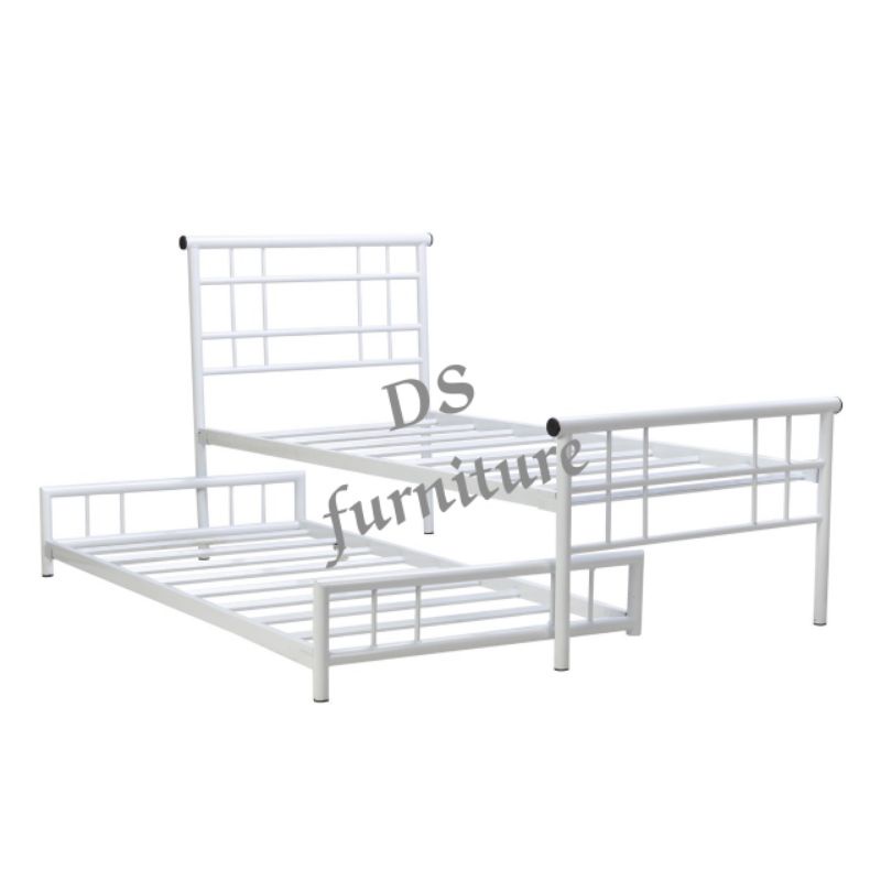 Ranjang Sorong Ranjang Besi 2 in 1 Uk 90x200 120x200 Ranjang besi sorong tidur