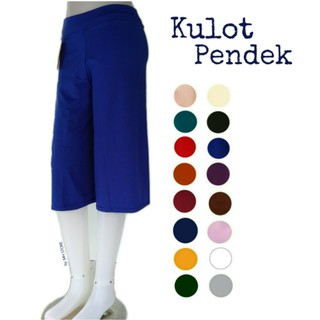 Celana Kulot Pendek 7 8 Bahan Jersey allsize dan jumbo Celana Kulot Pendek 7 8 Bahan Jersey allsize dan jumbo