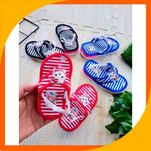 [0-2th] SANDAL BABY BUNYI SALUR BLASTER / SANDAL PREWALKER BAYI PEREMPUAN / SANDAL PREWALKER BUNYI CITCIT MOTIF GARIS GARIS