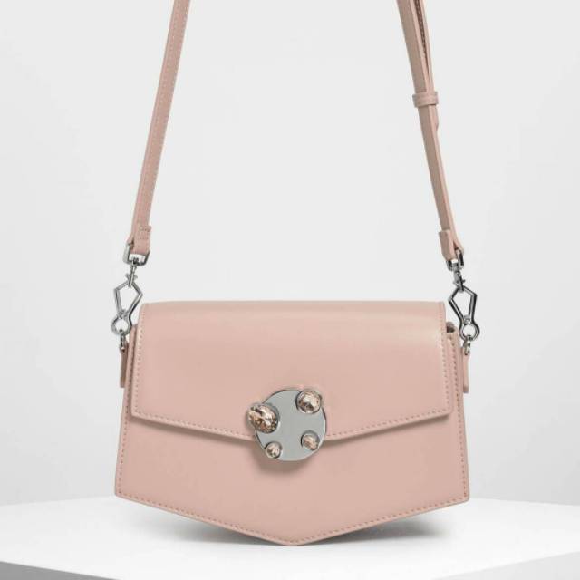 Tas stylish kondangan Ck ribbon emblish original free box