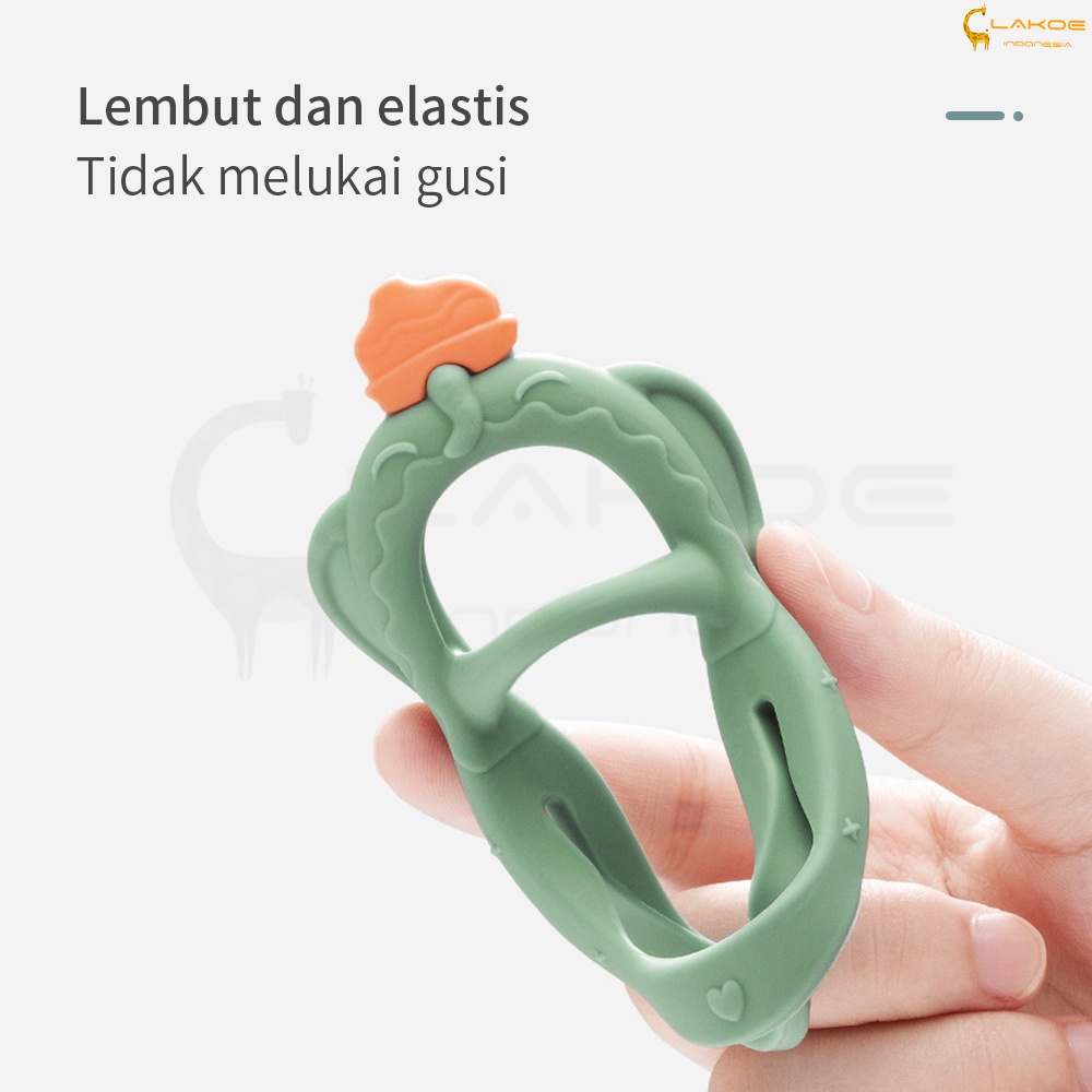 LAKOE Teether bayi / teether gelang bayi Bahan silikon BPA FREE