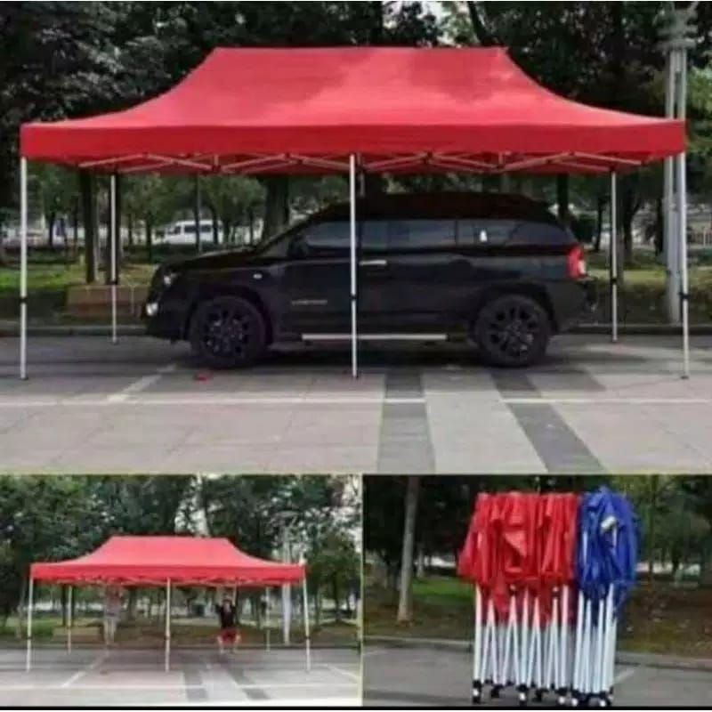 Tenda Lipat ukuran 3x6 meter Premium Tebal Besi 1.2mm