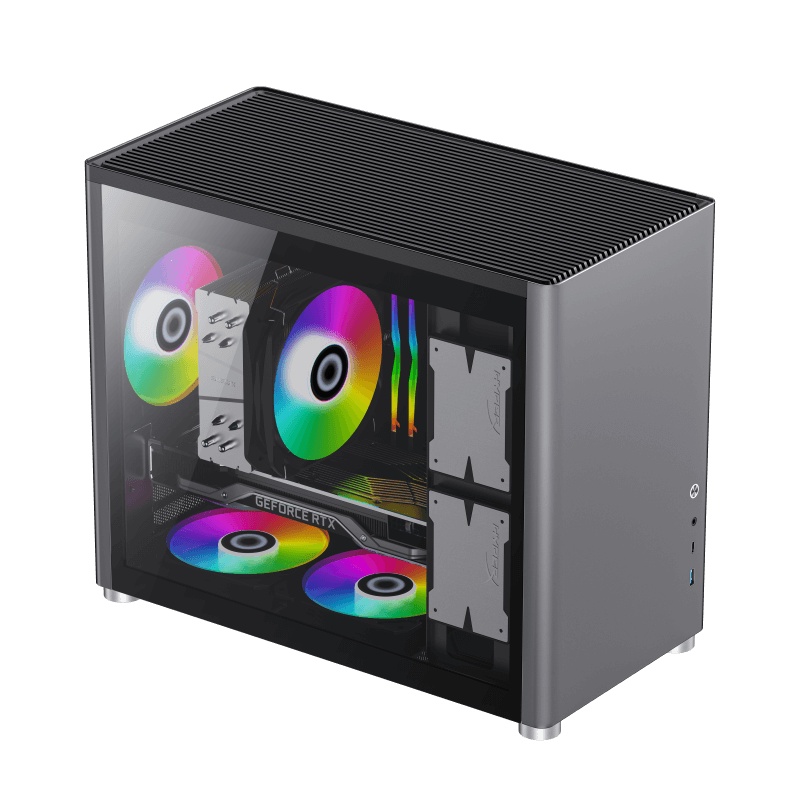 GameMax Spark Grey Micro ATX Casing PC