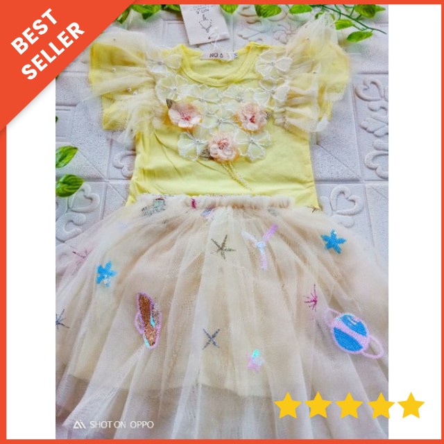 SETELAN ROK TUTU ANAK IMPORT PREMIUM 0-5 TAHUN SETELAN ROK TUTU PESTA DRESS PESTA ANAK IMPORT FLOWER