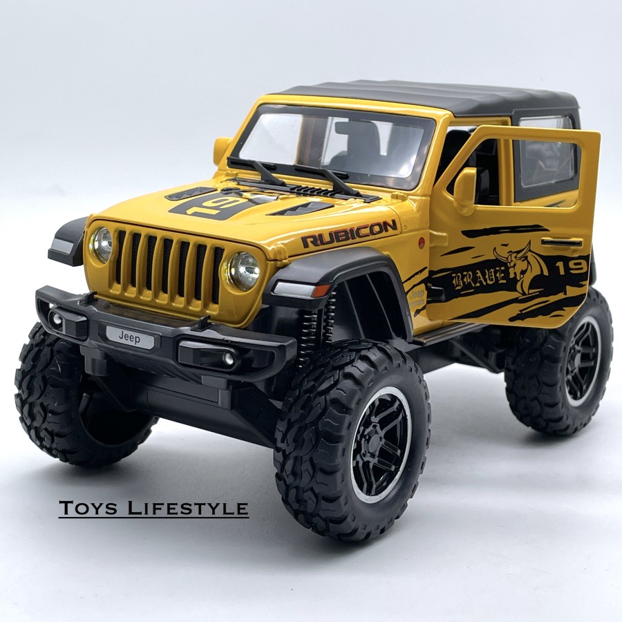 Mobil MiniAuto Diecast Jeep Wrangler Open Top Hard Top Off Road 1:20