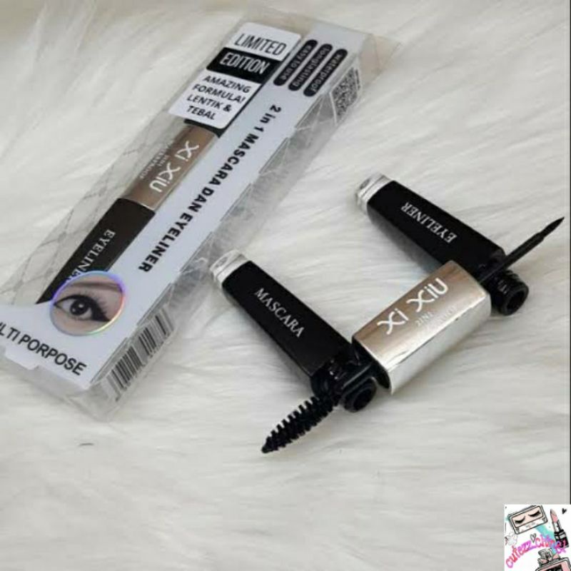 ☃Cutezz_Ching1☃Xi Xiu 2In1 Mascara dan Eyeliner