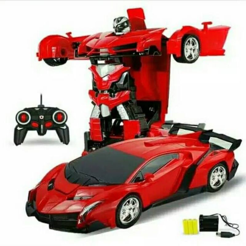 MOBIL RC LAMBORGINI JADI ROBOT BATRAI CAS / MOBIL JADI ROBOT RC BATRAI