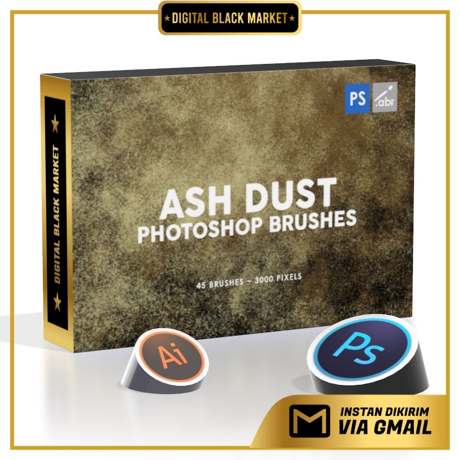 45 Ash Dust - Photoshop Stamp Brushes