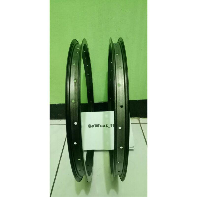 Velg Sepeda / Rims Sepeda Uk. 18 Alloy Hitam | 28 Holes | High Quality