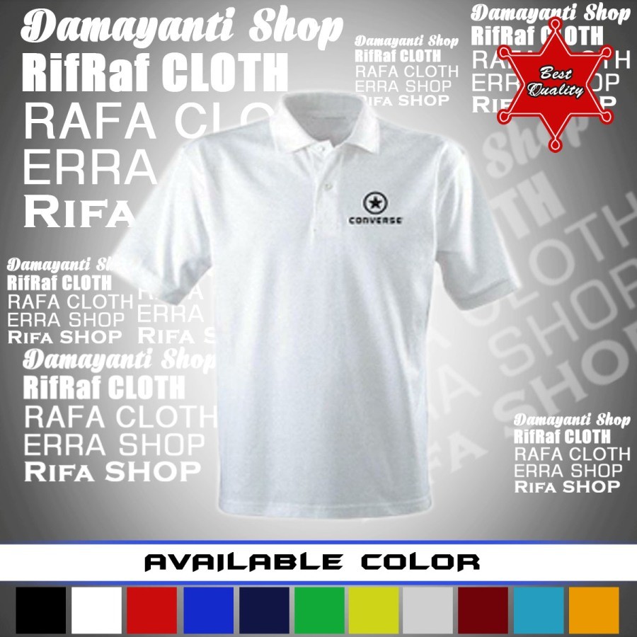 Baju Polo shirt CONVERSE. Kaos Polo Converse