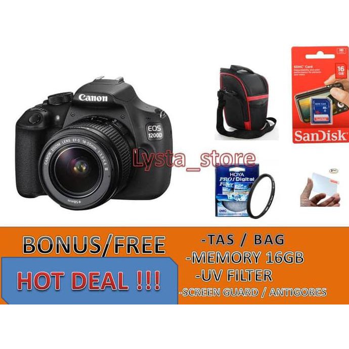 CANON EOS 1200D KIT 18-55MM / CANON 1200D / EOS 1200D murah